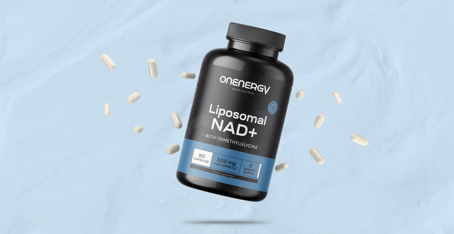 Liposomalni NAD+ 500 mg – s trimetilglicinom