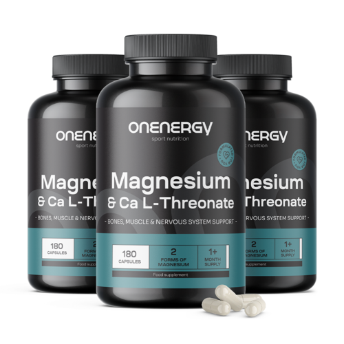 3x Magnezij + Kalcijev L-Treonat, ukupno 540 kapsula