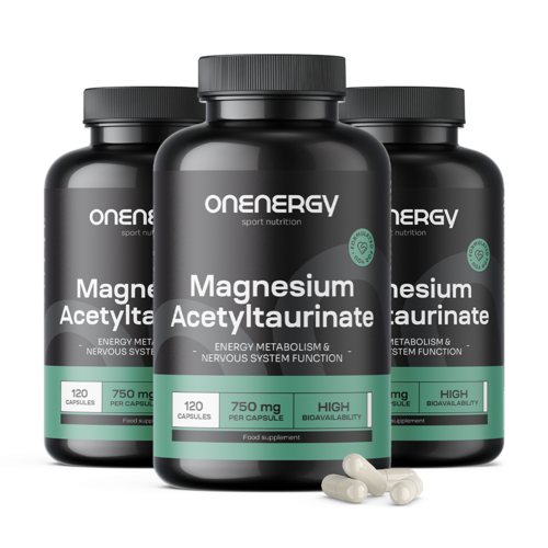 3x Magnezijev acetil taurinat 750 mg, ukupno 360 kapsula
