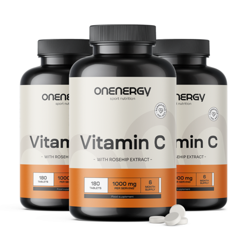 3x Vitamin C 1000 mg sa šipkom, ukupno 540 tableta