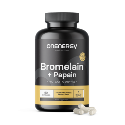 Bromelain + Papain, 90 kapsula