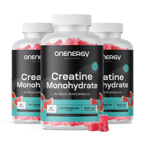 3x Kreatin monohidrat 3000 mg – lubenica, ukupno 270 gumenih bombona