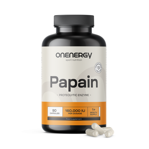 Papain 320 mg, 90 kapsula