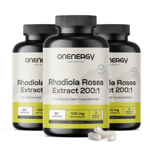 3x Rhodiola – ekstrakt 200:1, ukupno 270 kapsula