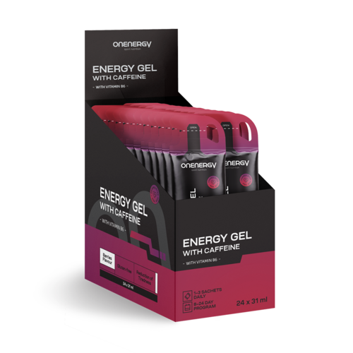 Energetski gel s kofeinom – bobičasto voće, 24 x 31 ml