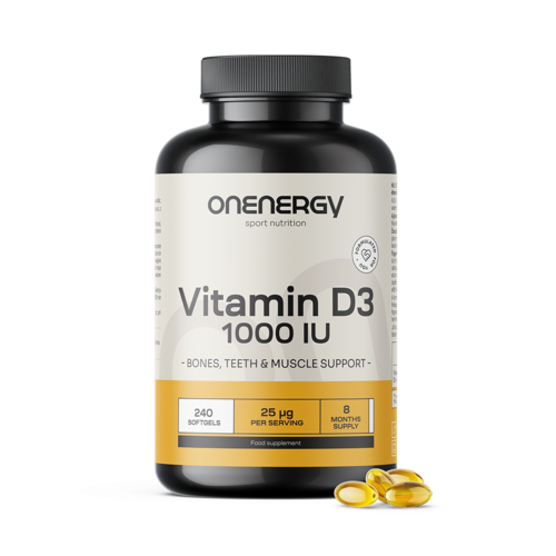 Vitamin D3 1000 IU, 240 mekih kapsula